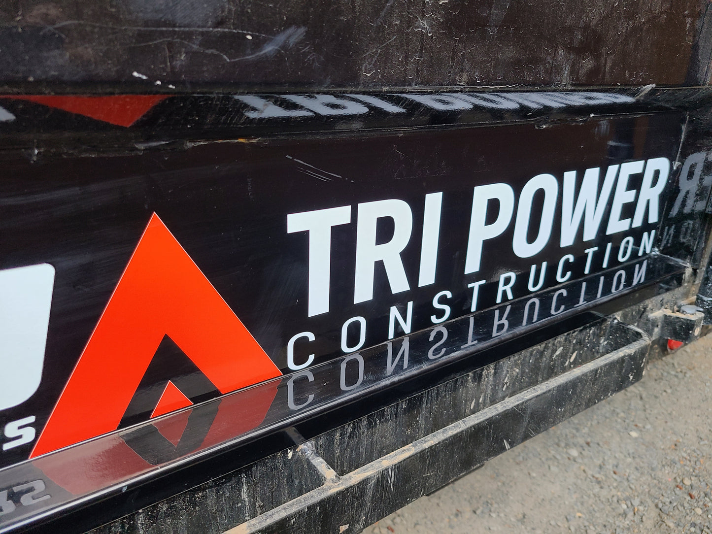 30.25"x5.75" Tri Power Construction Decal